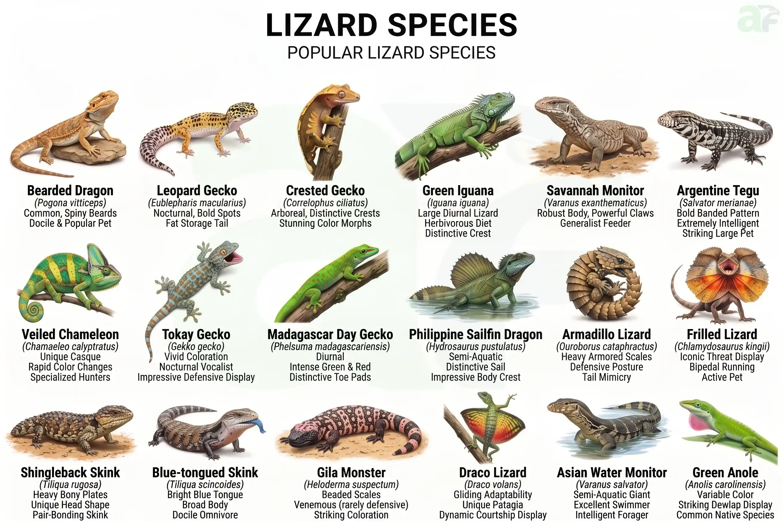 lizard species