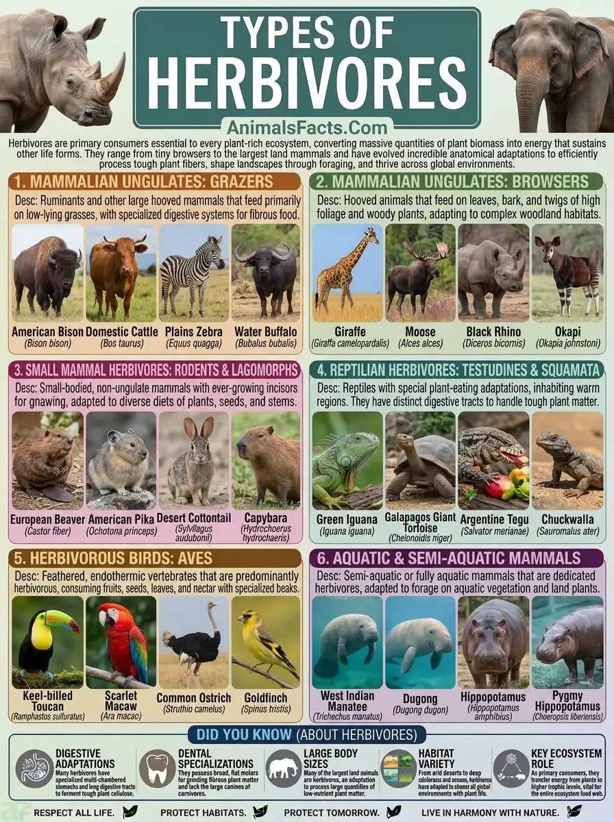 types of herbivores
