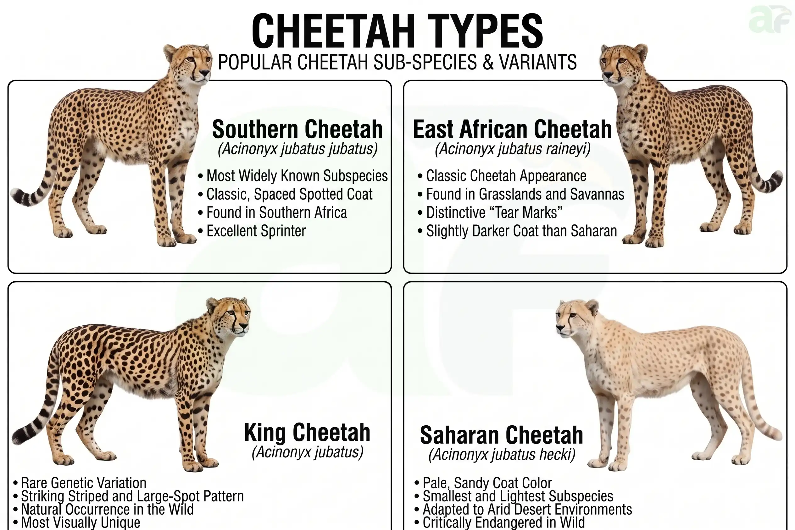 cheetah types