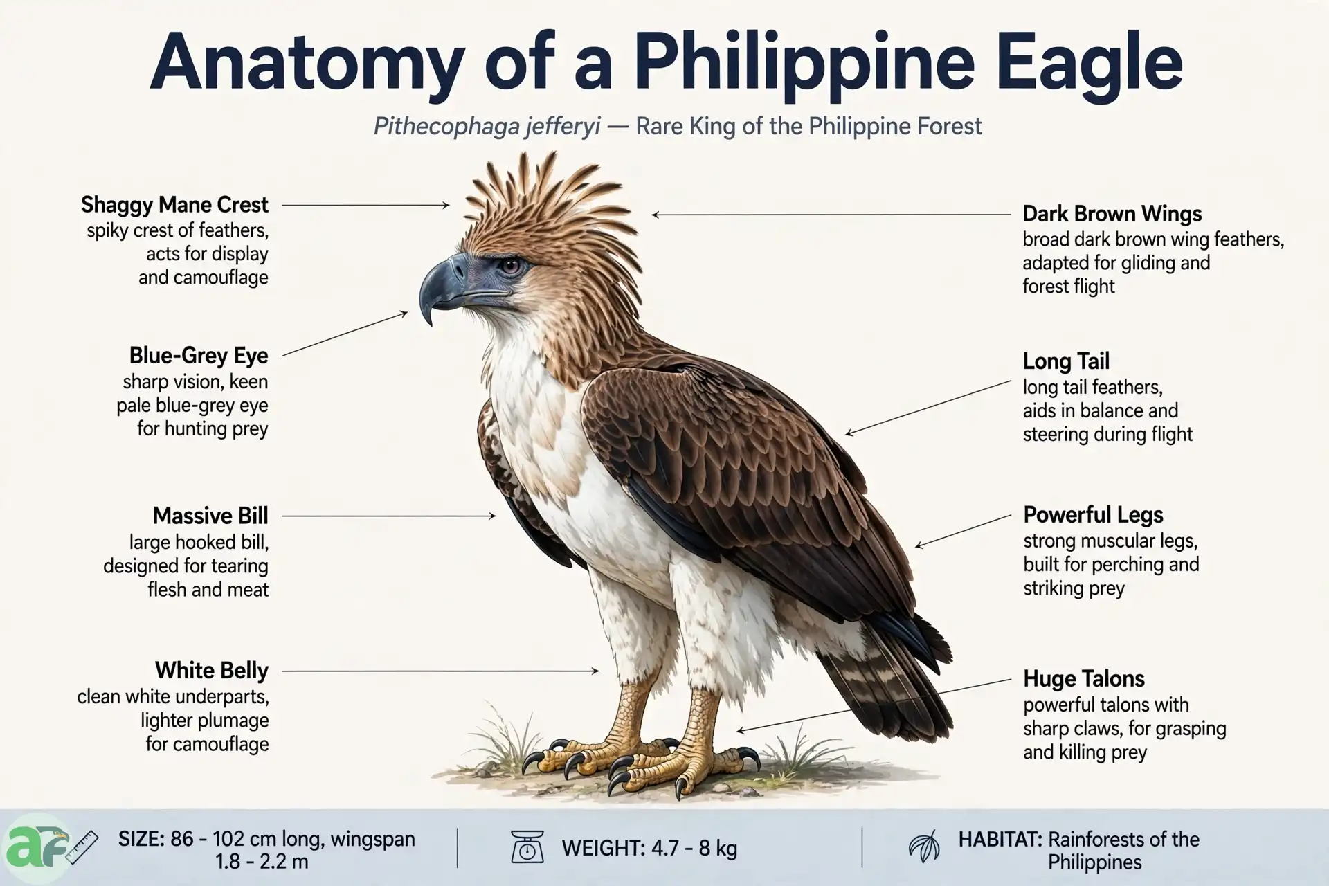Anatomy of Philippine Eagle