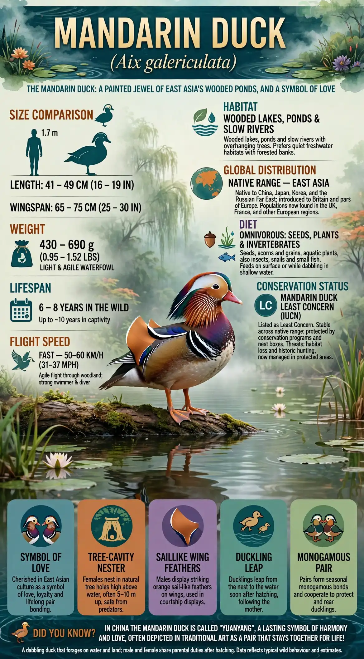 Aix galericulata - Mandarin Duck