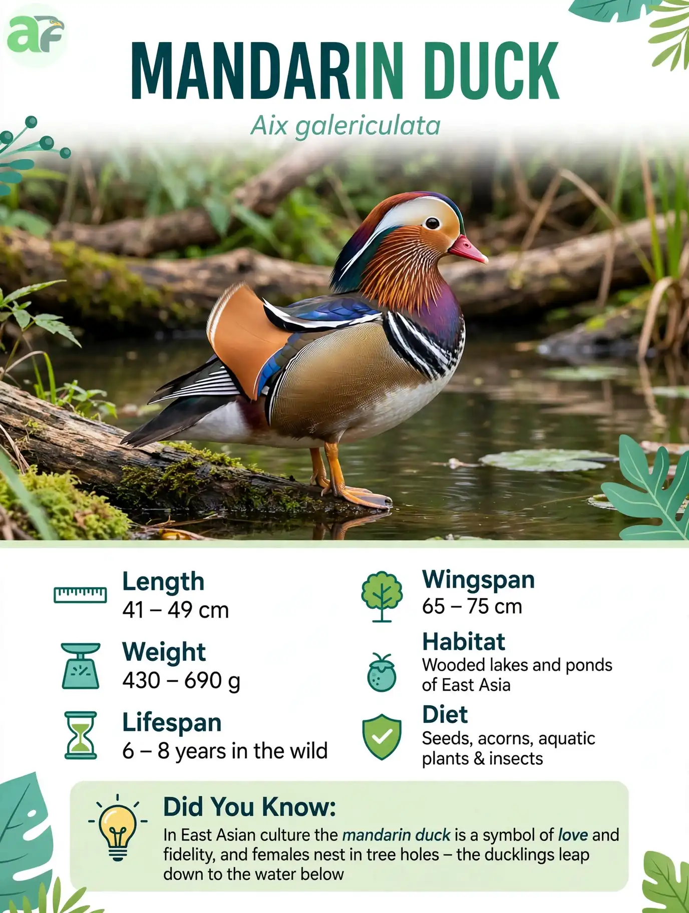 Mandarin Duck - Bird